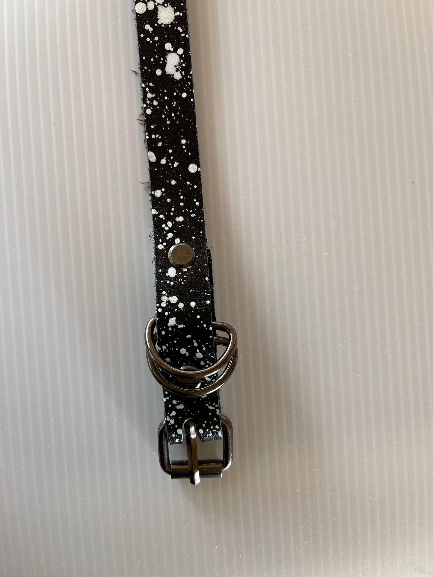 Small Leather Pet Collar - 14" Overall