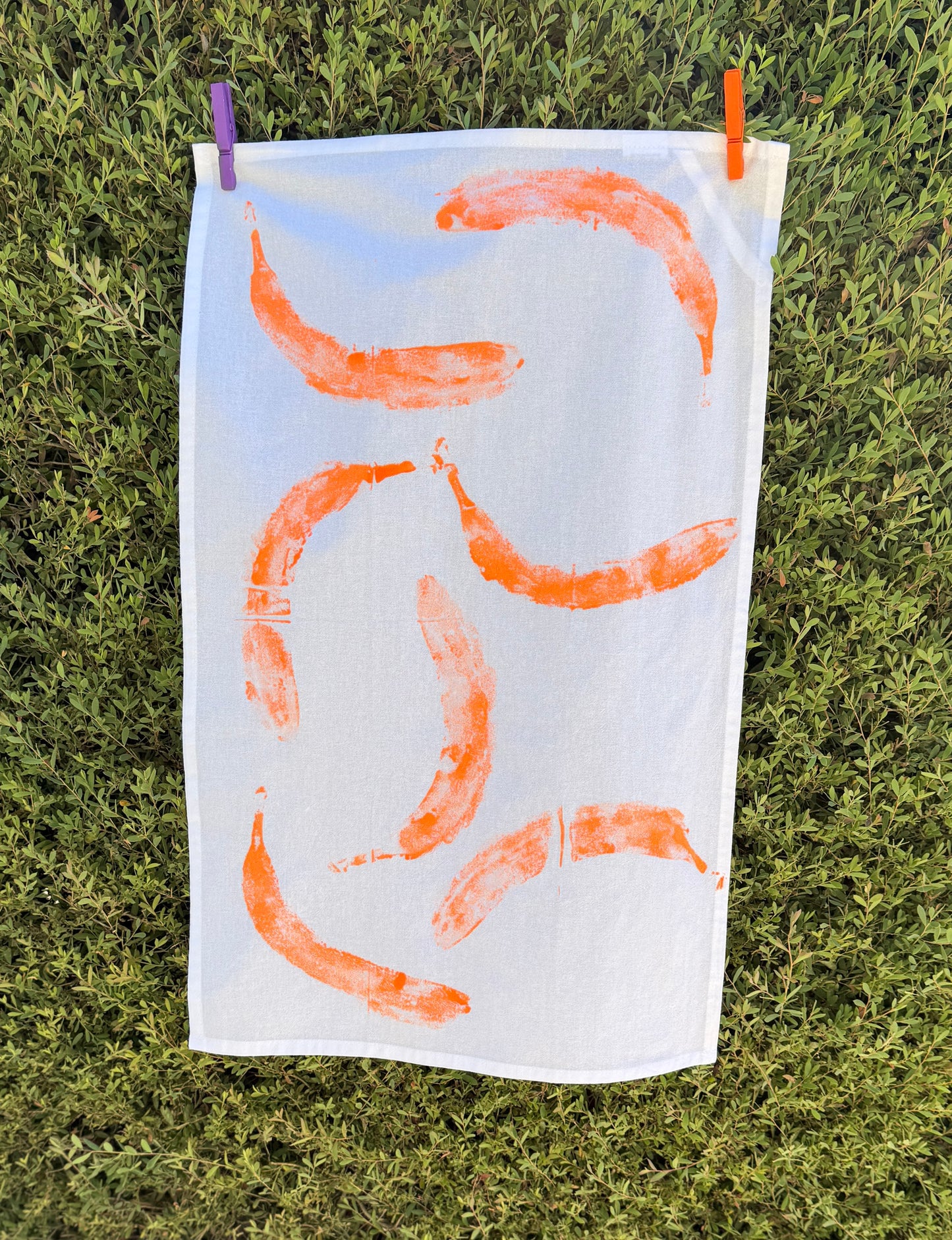 Hand Printed Tea Towel