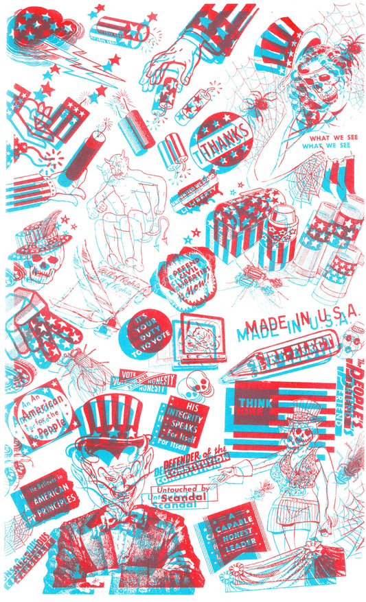 Risograph 'Murca Print - Limited Edition!