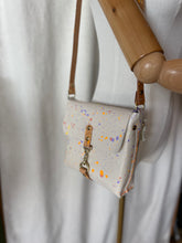 Load image into Gallery viewer, Pastel Splatter Leather Square Flap Shoulder Bag
