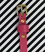 Load image into Gallery viewer, Le Belt 3/4&quot; Classic Leather Belt - Bright Pink - Last One!
