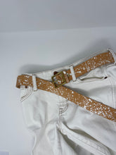 Load image into Gallery viewer, 1.5&quot; Splatter Leather Hipster Belt - Pick Your Size and Leather Style
