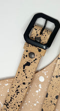 Load image into Gallery viewer, 1.5&quot; Splatter Leather Hipster Belt - Pick Your Size and Leather Style
