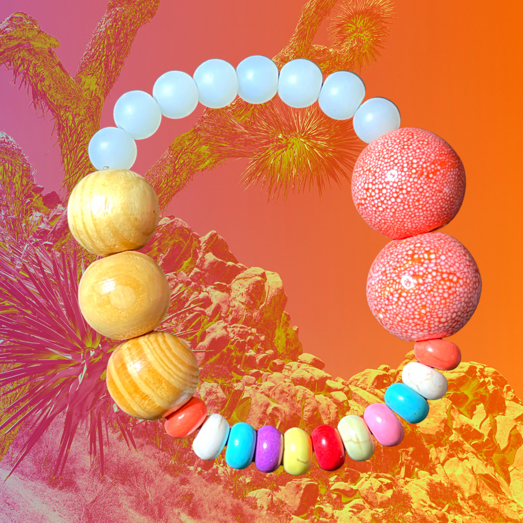 Orangecicle and Candy Stretch Bracelet - Made to Order