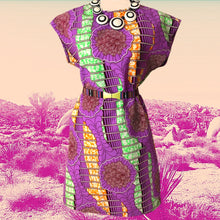 Load image into Gallery viewer, The Sunny Summer Sunday Dress- Purple Sea
