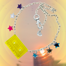 Load image into Gallery viewer, Fantastic Plastic Neon Yellow Cassette Necklace
