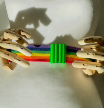 Load image into Gallery viewer, Vintage 80&#39;s Neon Enamel Rainbow Belt
