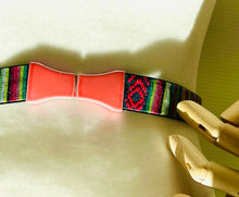 Load image into Gallery viewer, Vintage 80&#39;s Pastel Enamel Buckle Narrow Woven Belt  -  Assorted Colors/Sizes
