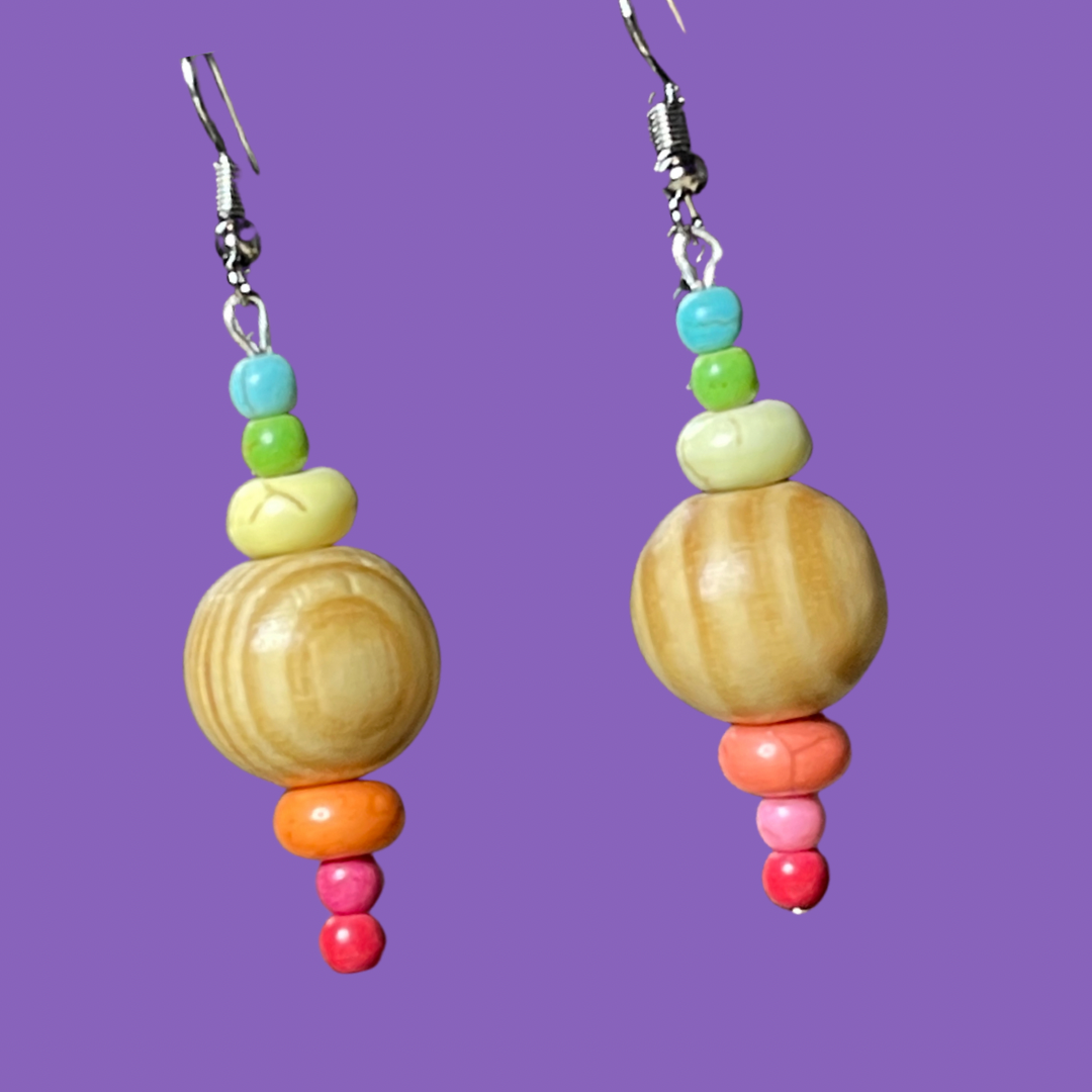 Pastel Rainbow Earrings